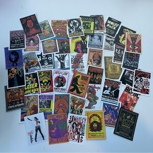 Music Band Poster Stickers Lot
